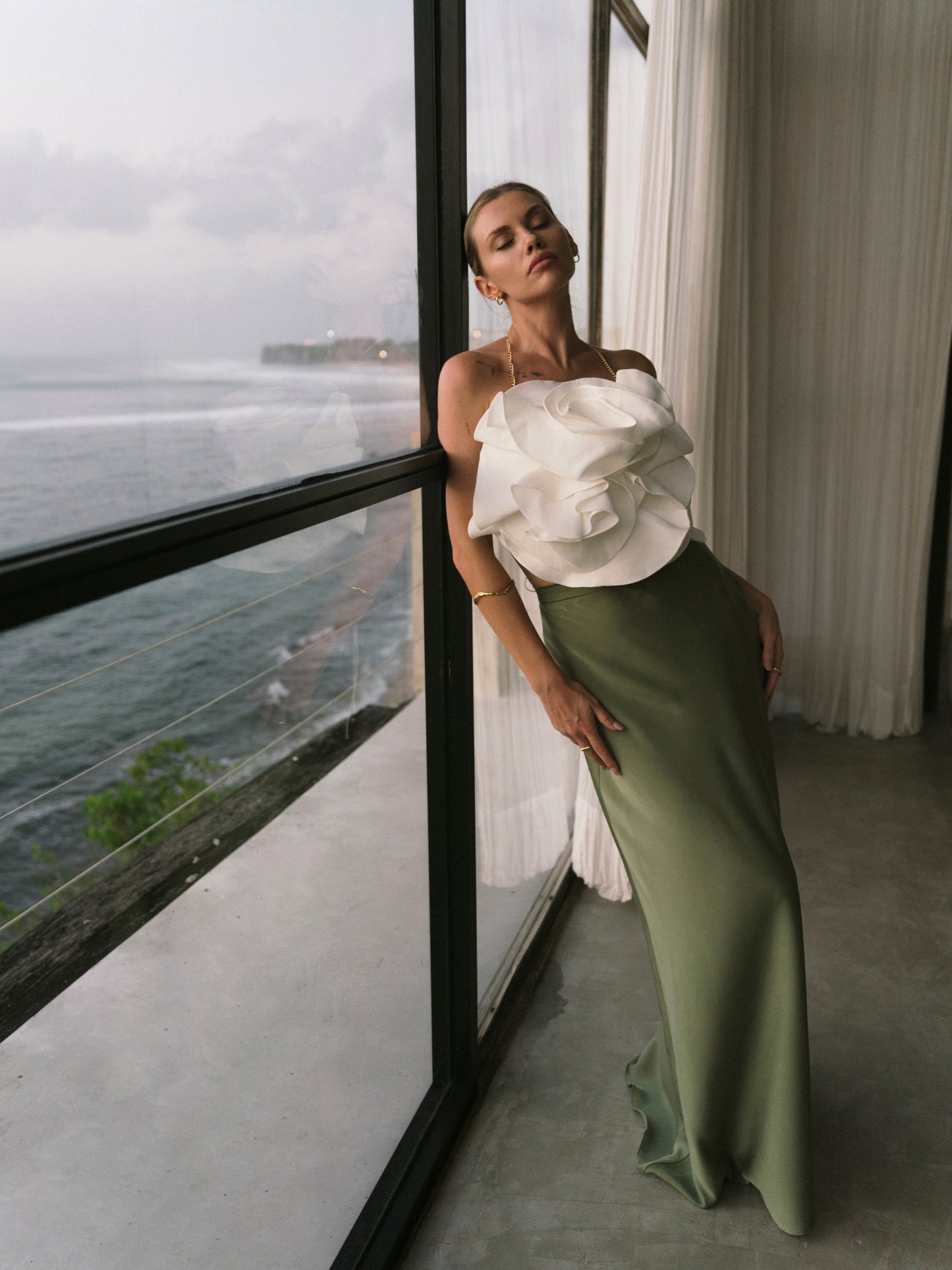Oria Flower Long Dress