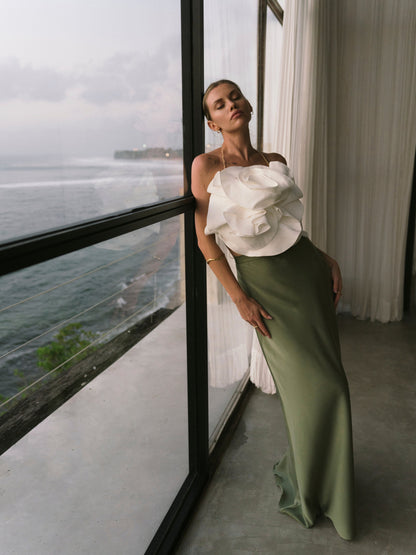 Oria Flower Long Dress