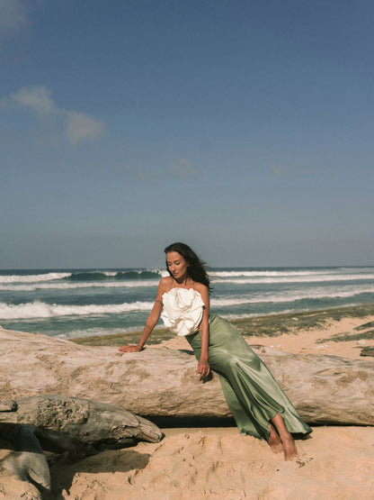 Oria Flower Long Dress
