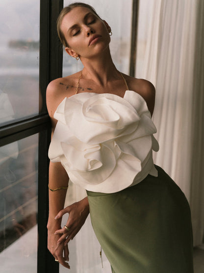 Oria Flower Long Dress