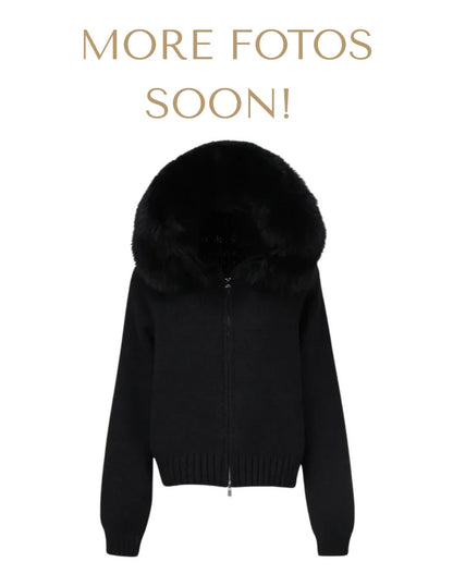LAMOUR FUR JACKET- BLACK